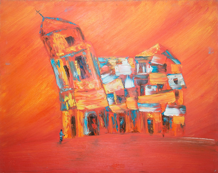 Tranh Sơn Dầu Nhà Thờ Nghiên